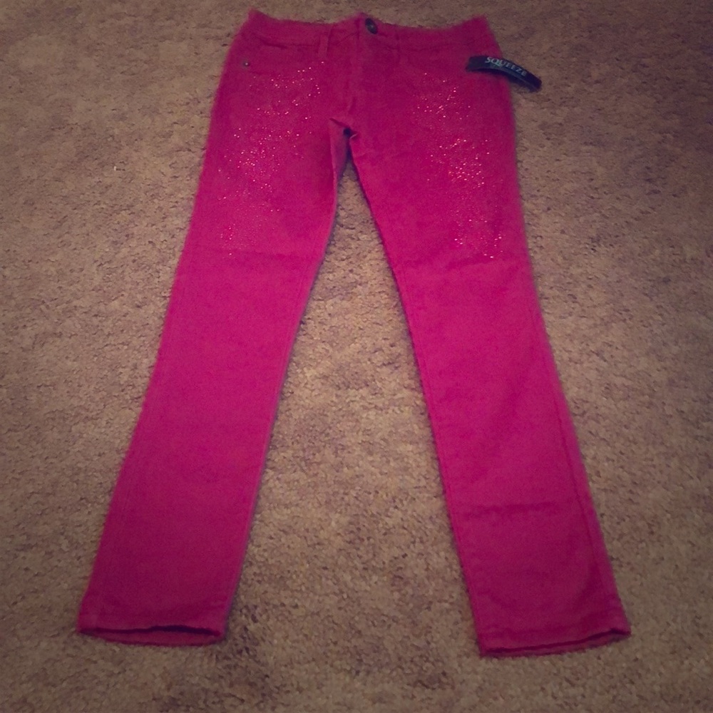 Girls Pink BLINGY Pants